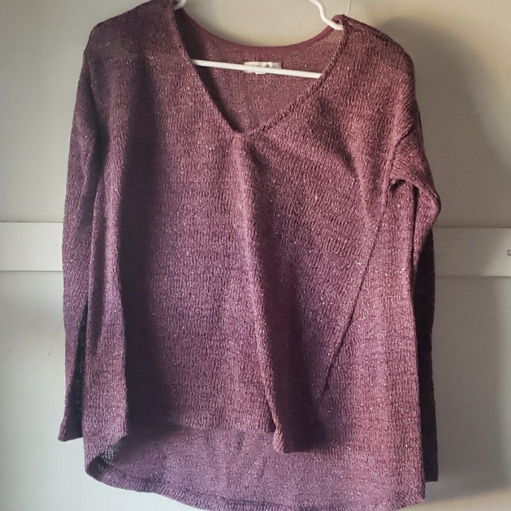 Purple glitter sweater